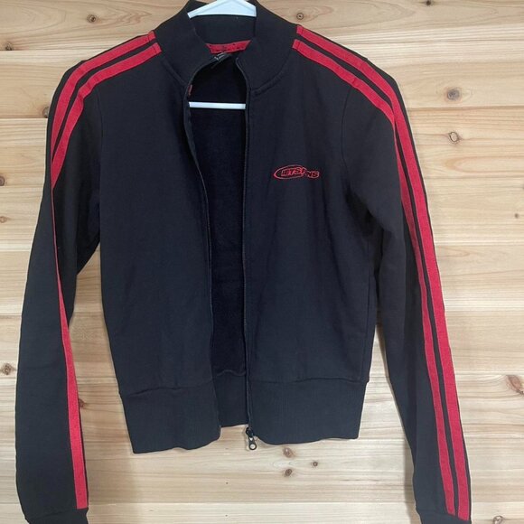 Black And Red Zip Up Jacket - Picture 1 of 6